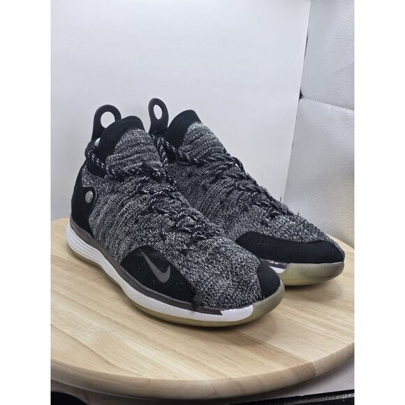 Nike KD11 XI Flyknit GS Oreo Black White  Women's Sz 8/Youth Sz 6.5 Y - Picture 4 of 8